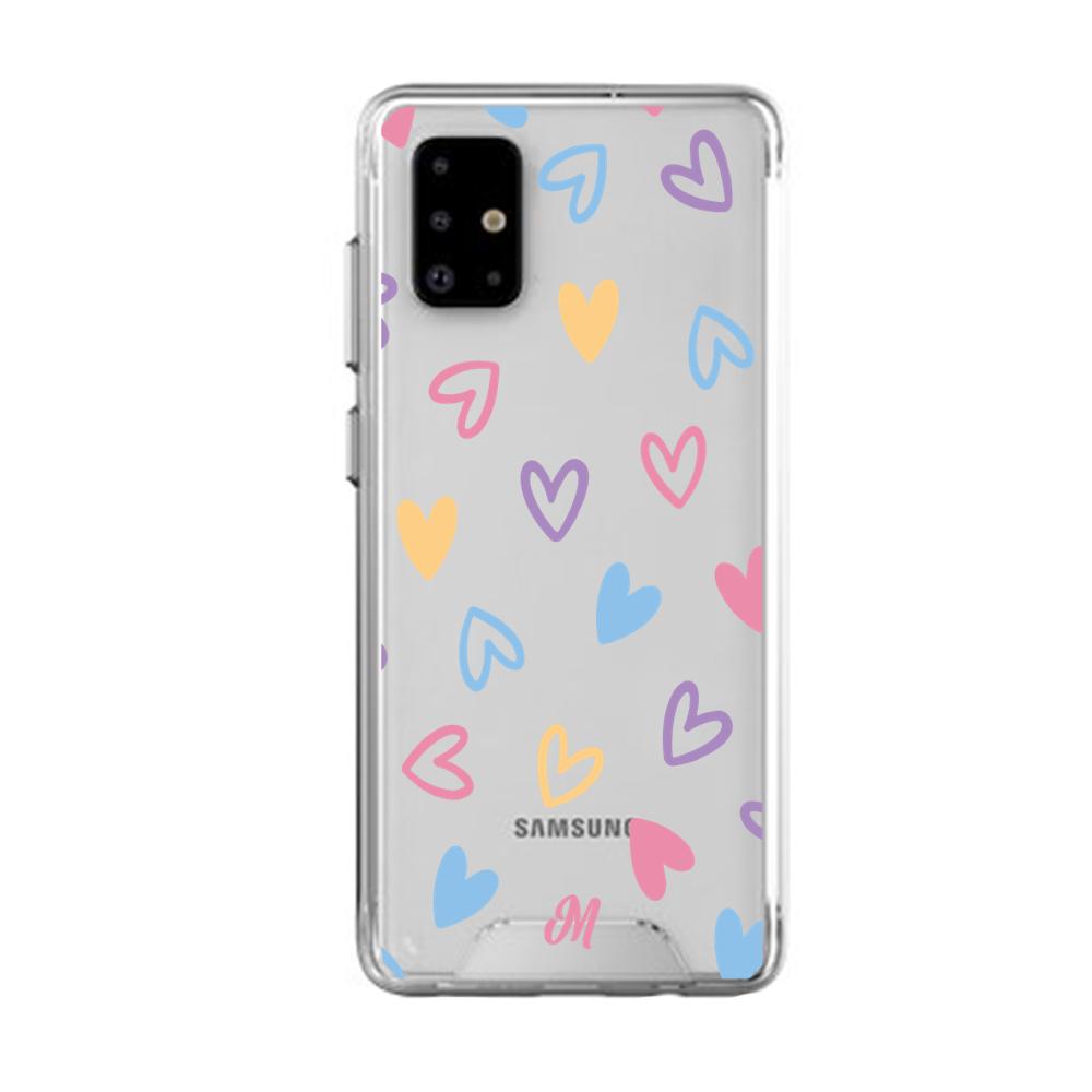 Case para Samsung A31 Dibujo de Corazones  - Mandala Cases