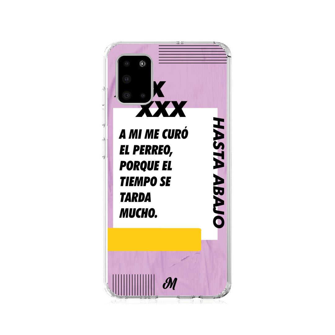 Case para Samsung A31 Por mas amigas en la rumba morado - Mandala Cases