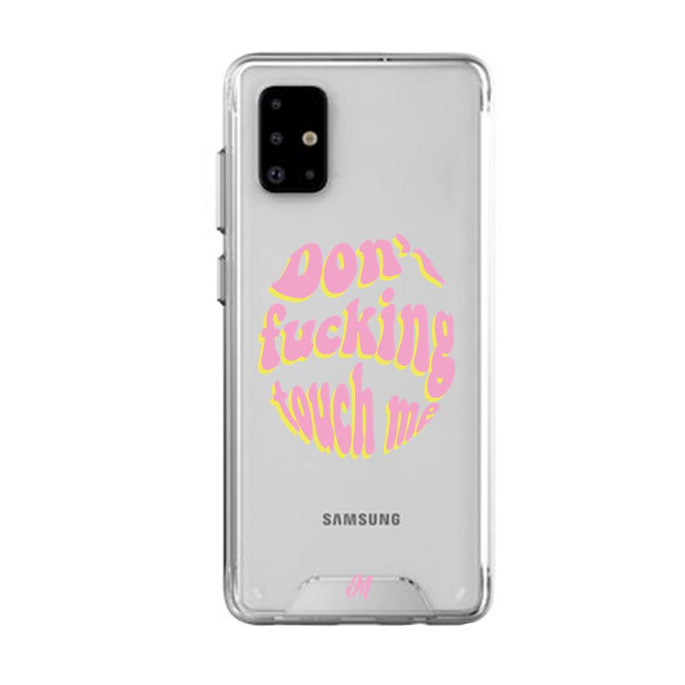 Case para Samsung A31 Don't fucking touch me rosa - Mandala Cases