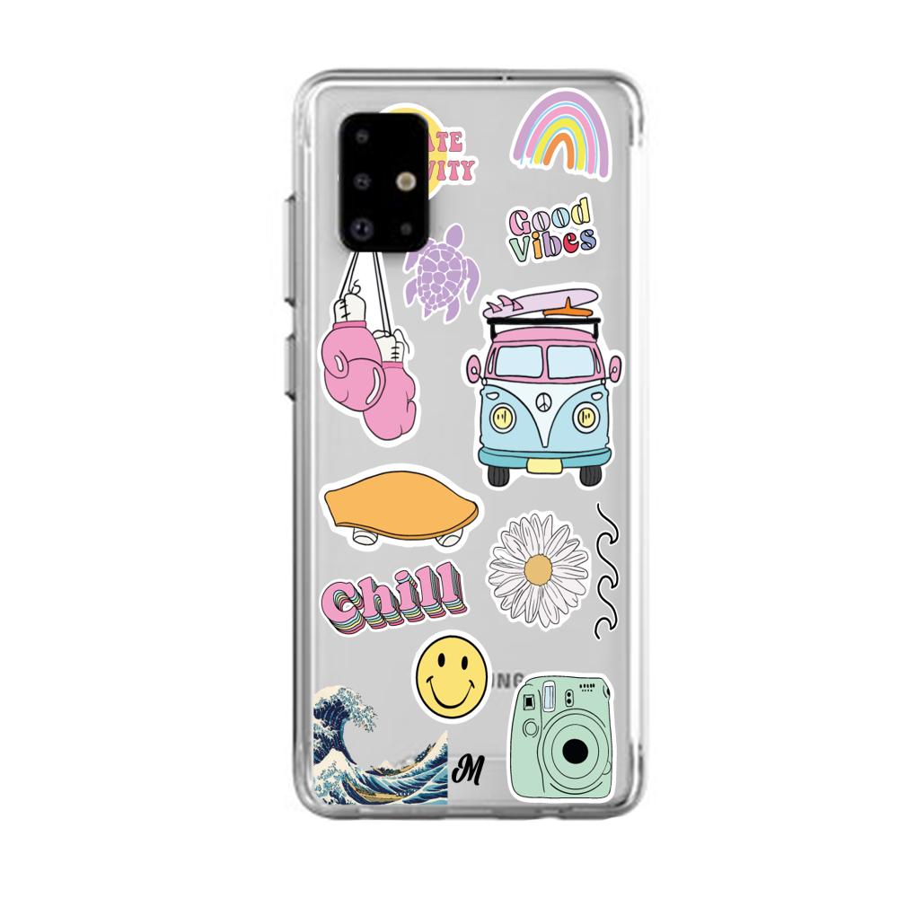 Case para Samsung A31 Chill summer stickers - Mandala Cases