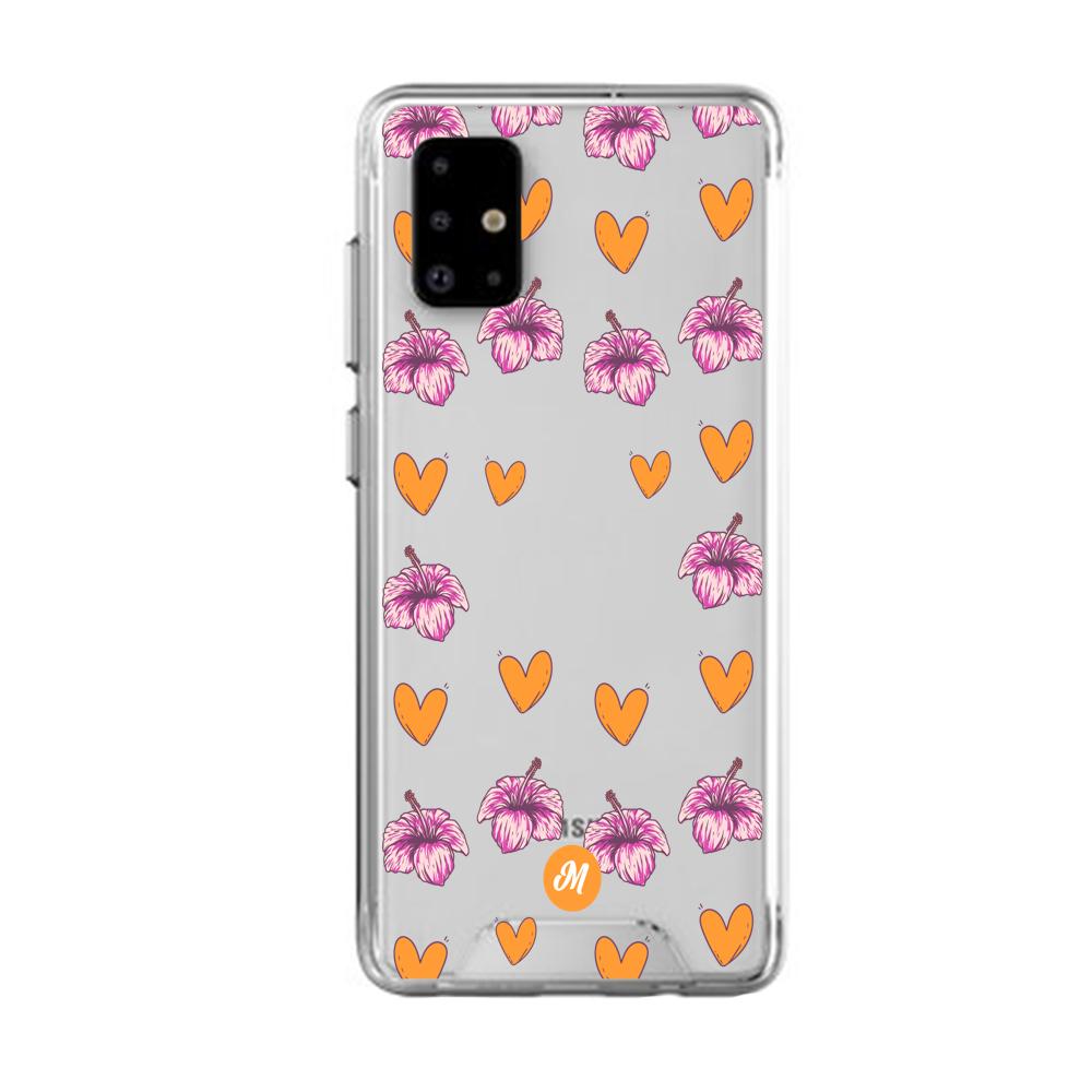 Cases para Samsung A31 Amor naranja - Mandala Cases