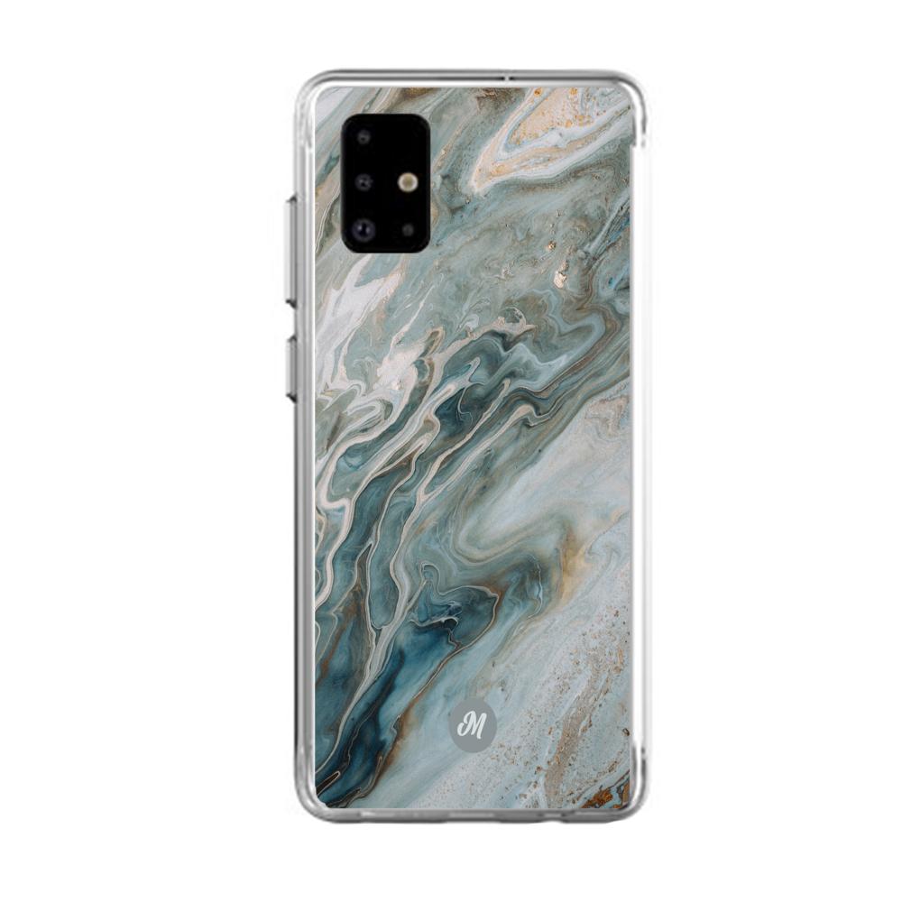 Cases para Samsung A31 liquid marble gray - Mandala Cases