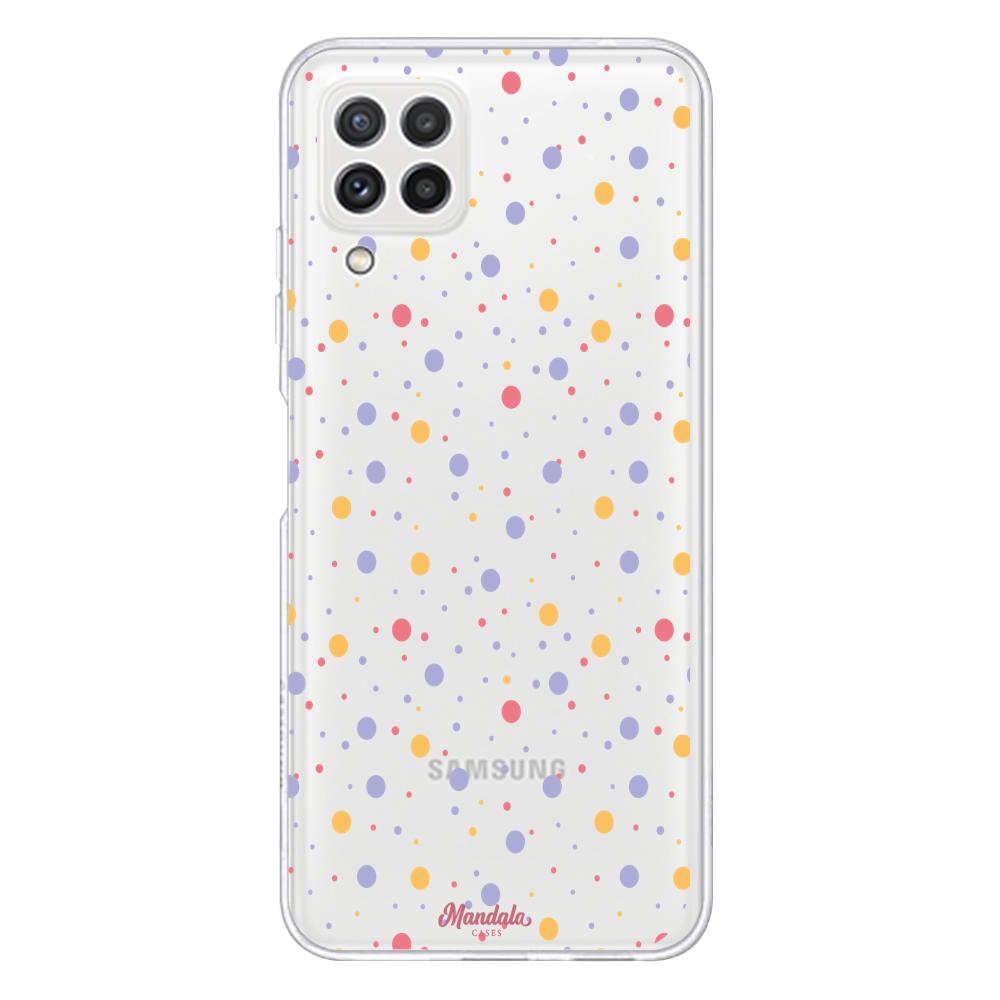 Case para Samsung A22 puntos de coloridos-  - Mandala Cases