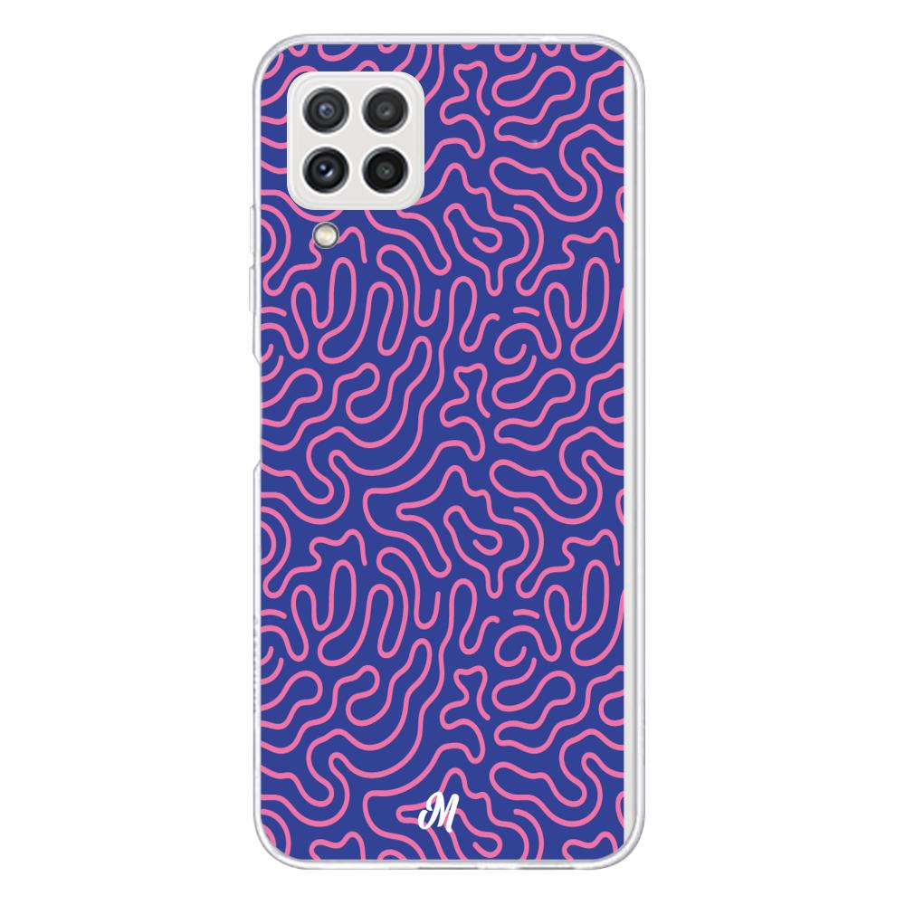 Case para Samsung A22 Pink crazy lines - Mandala Cases