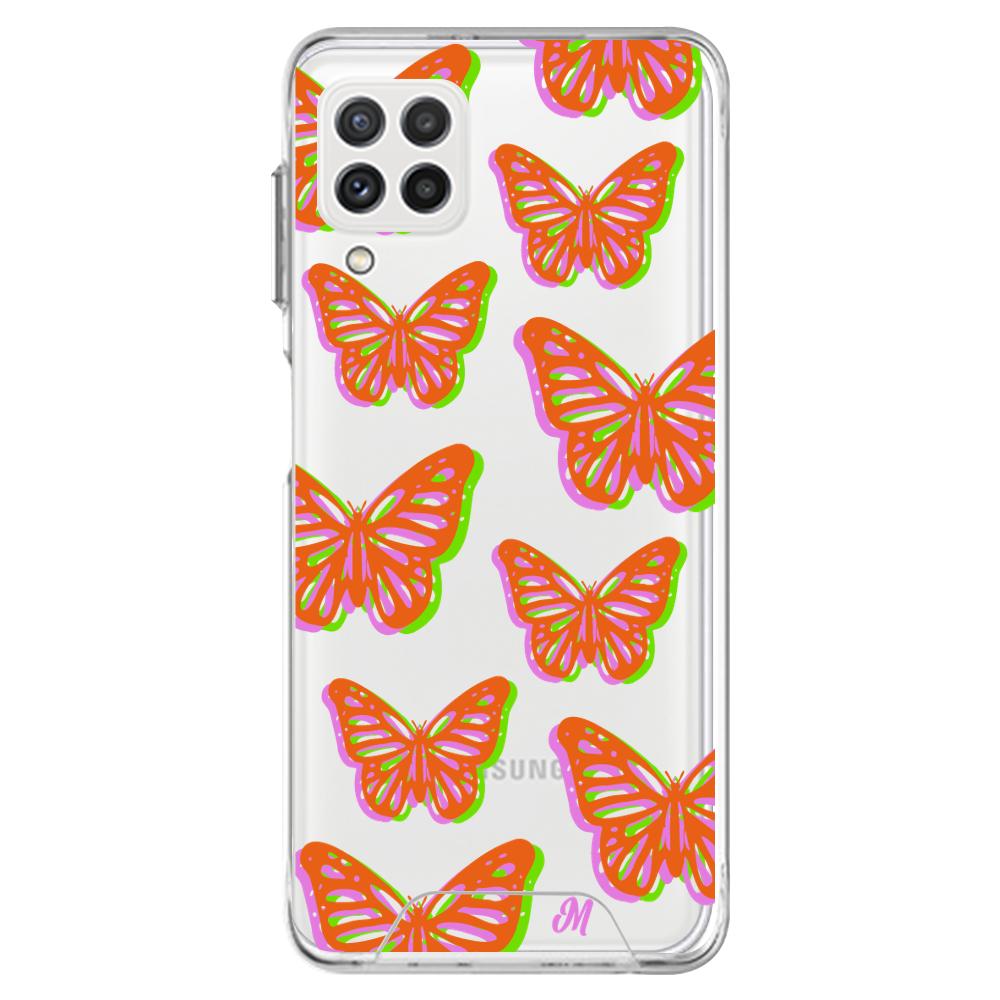 Case para Samsung A22 Mariposas rojas aesthetic - Mandala Cases