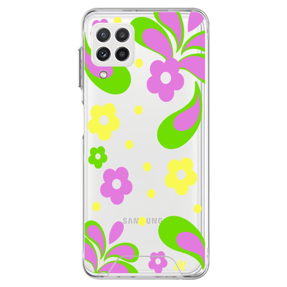 Case para Samsung A22 Flores moradas aesthetic - Mandala Cases
