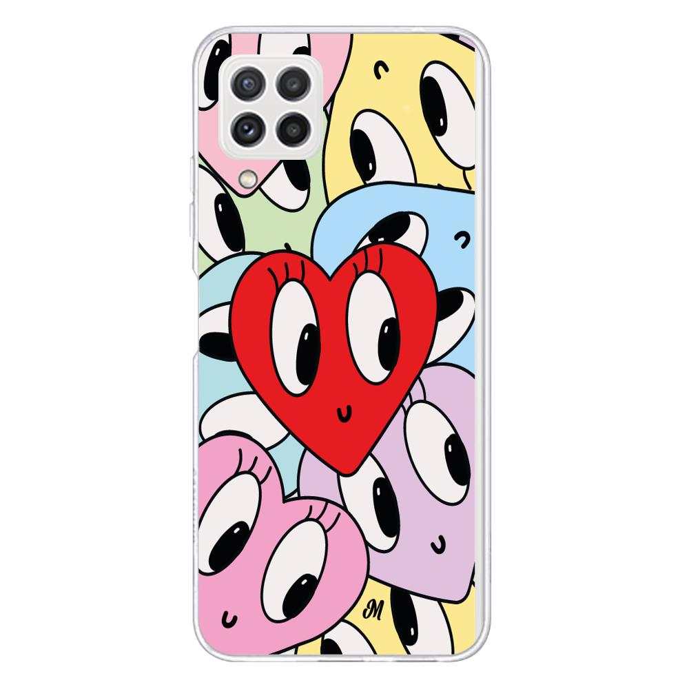 Case para Samsung A22 Corazones felices - Mandala Cases