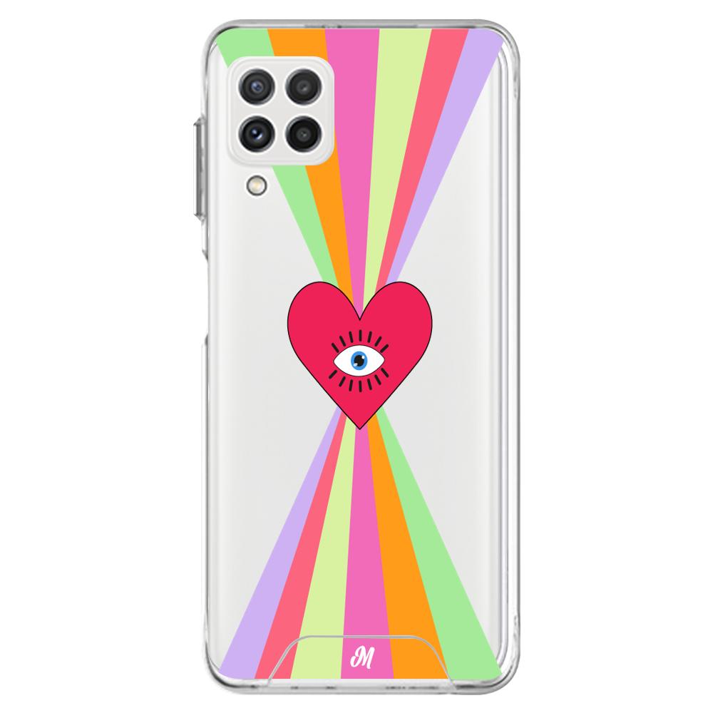 Case para Samsung A22 Corazon arcoiris - Mandala Cases