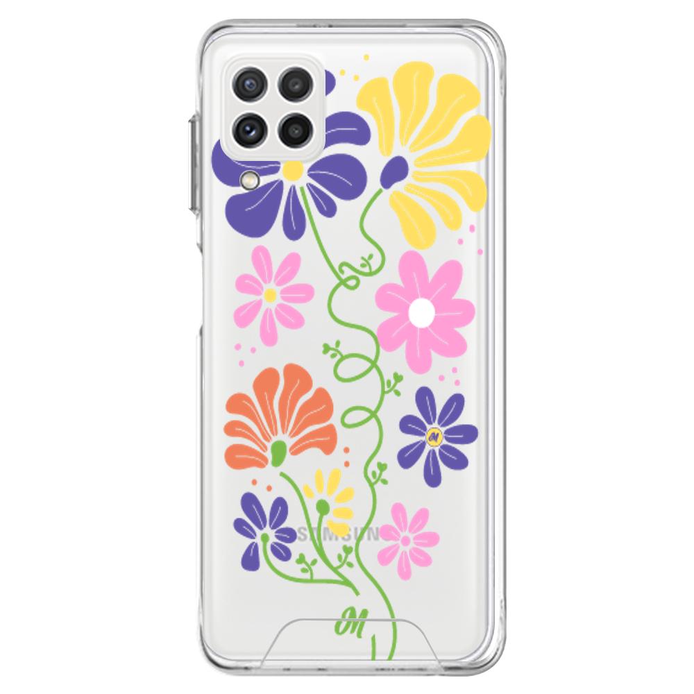 Case para Samsung A22 Flores abstractas - Mandala Cases