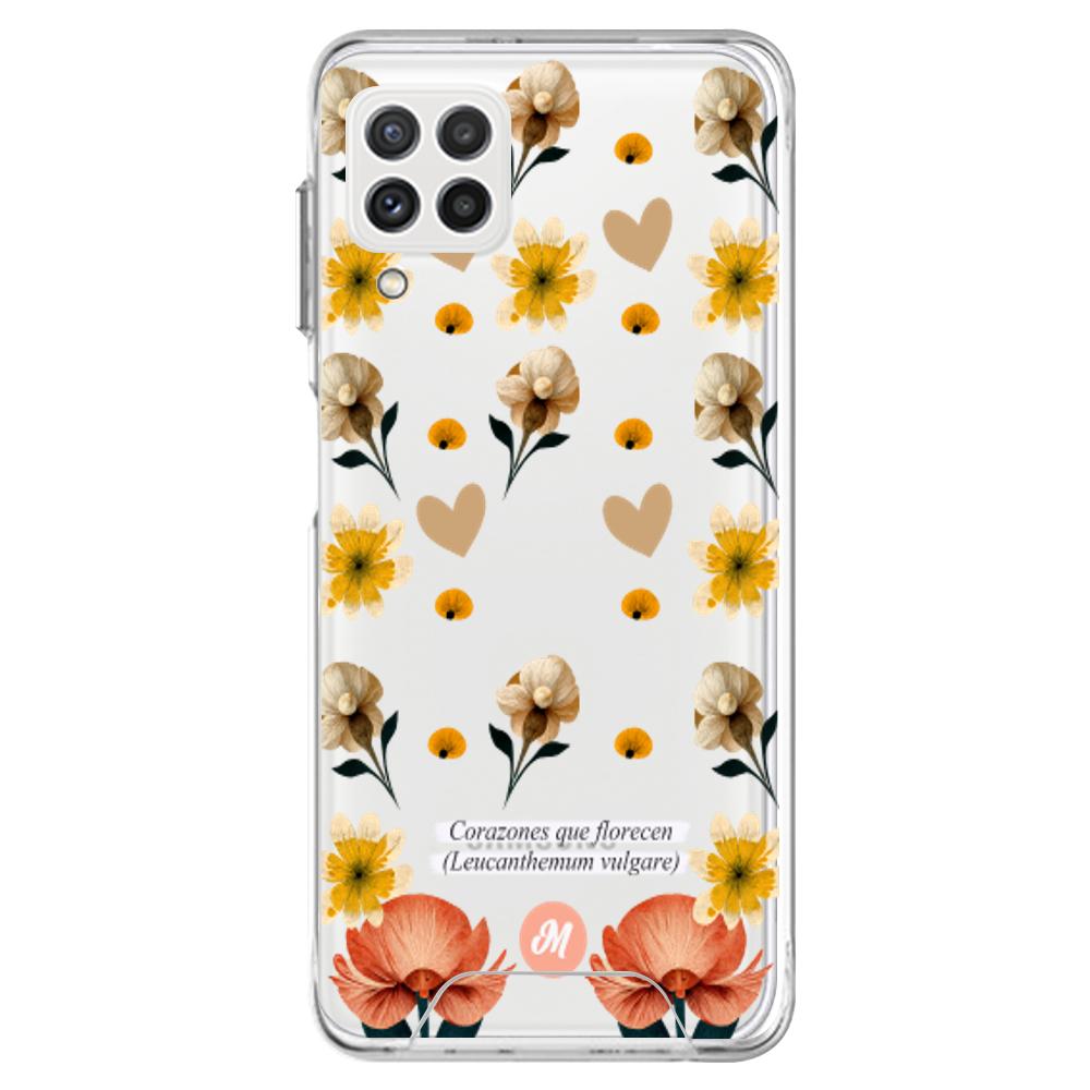 Cases para Samsung A22 Corazones que florecen - Mandala Cases