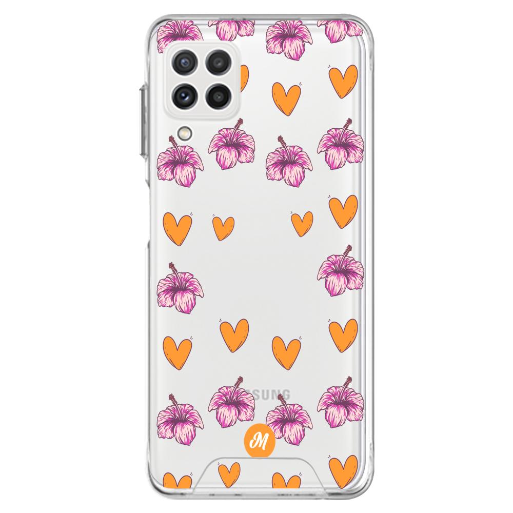Cases para Samsung A22 Amor naranja - Mandala Cases