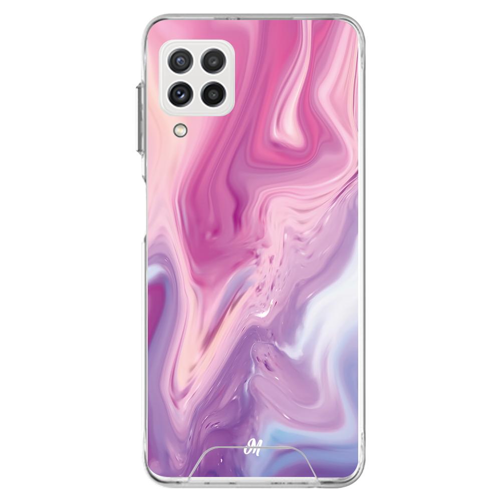 Cases para Samsung A22 Marmol liquido pink - Mandala Cases