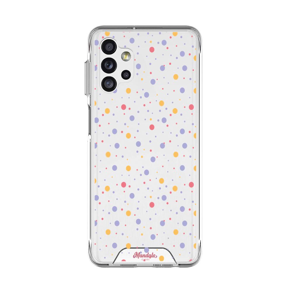 Case para Samsung A32 puntos de coloridos-  - Mandala Cases