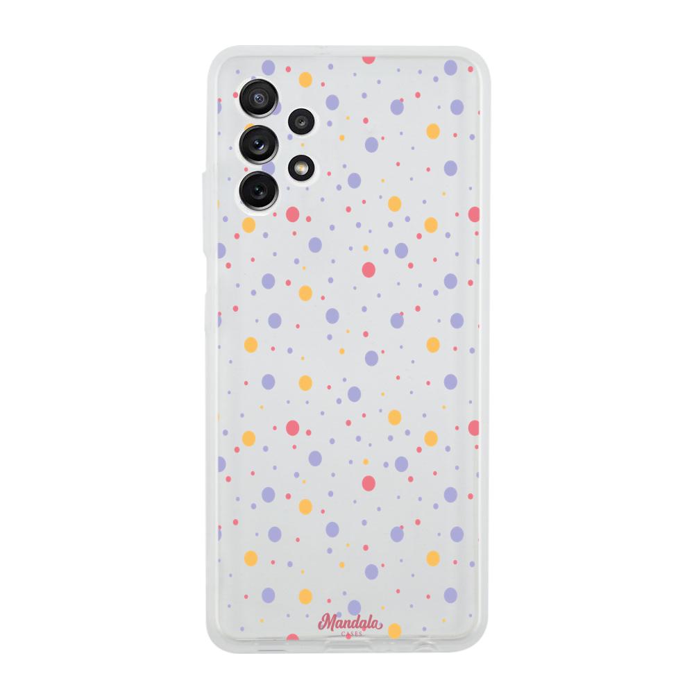 Case para Samsung A32 puntos de coloridos-  - Mandala Cases