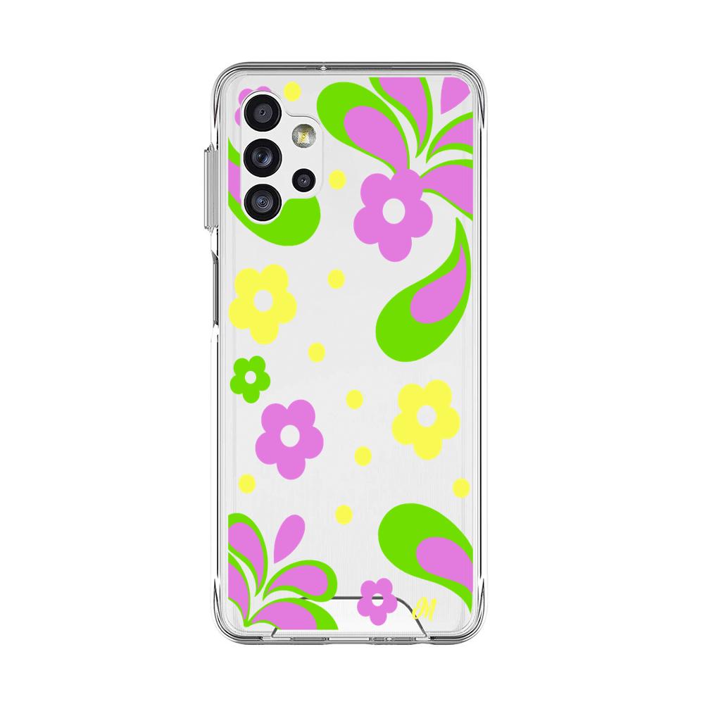 Case para Samsung A32 5G Flores moradas aesthetic - Mandala Cases