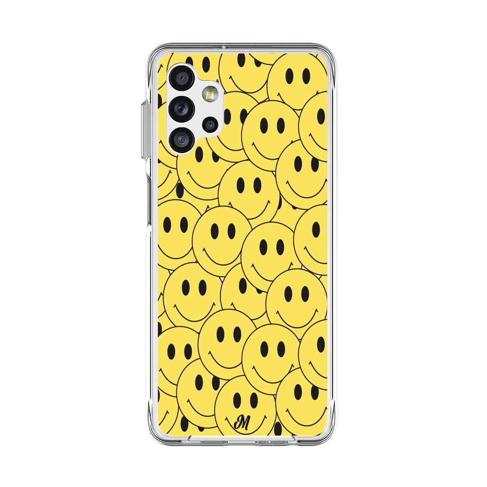 Case para Samsung A32 Yellow happy faces - Mandala Cases
