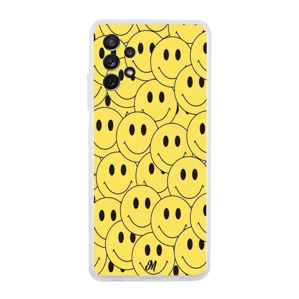 Case para Samsung A32 Yellow happy faces - Mandala Cases