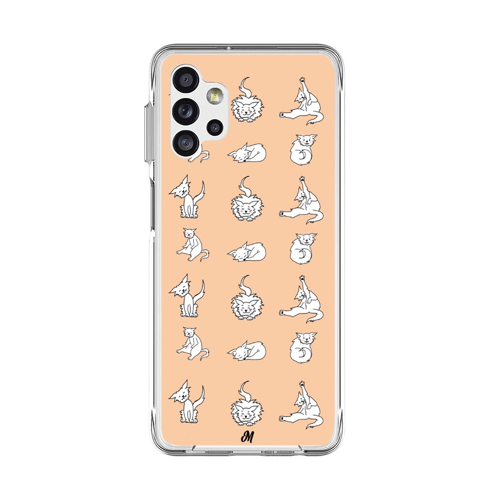 Case para Samsung A32 5G Yoga gatuna - Mandala Cases