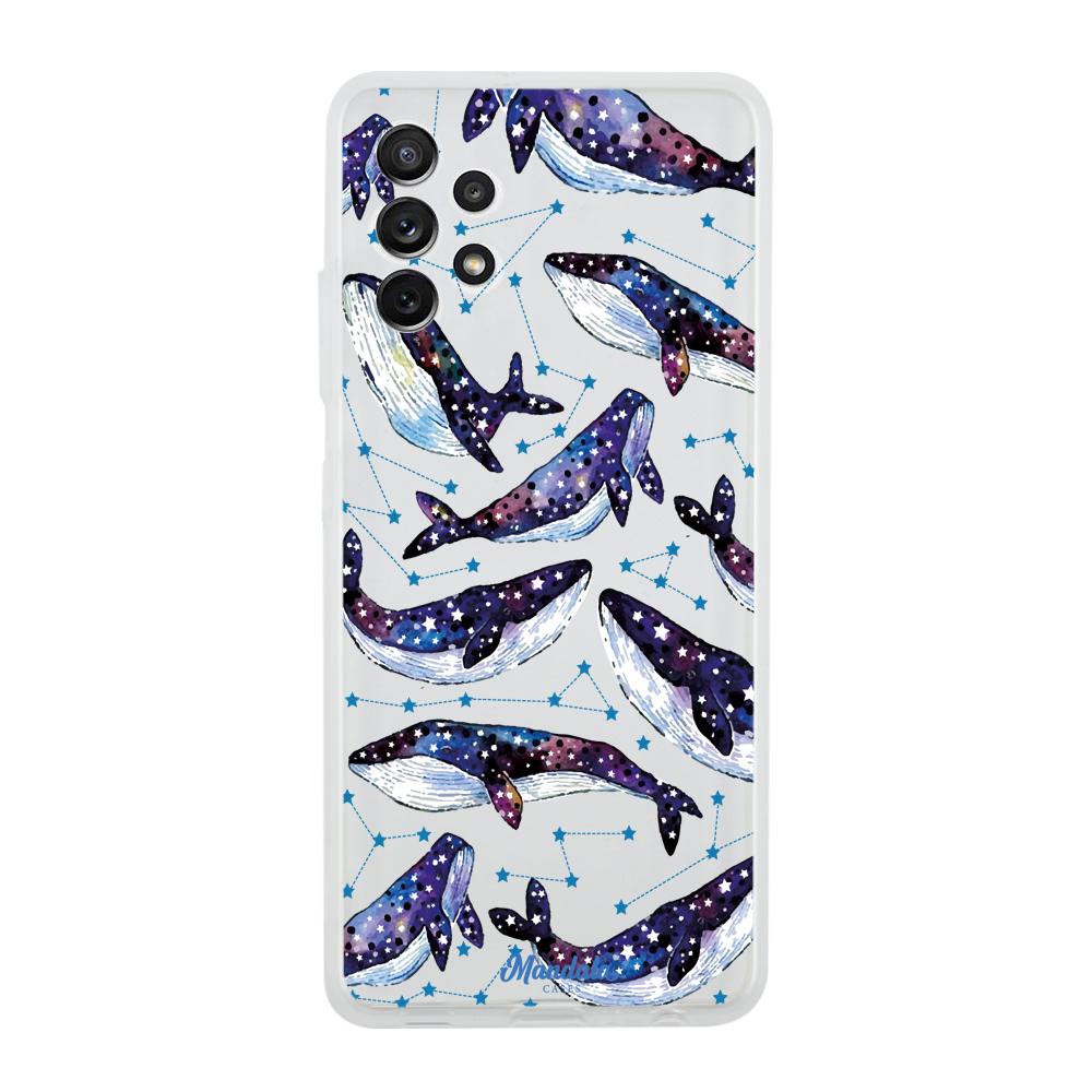 Case para Samsung A32 Funda Ballenas Espaciales  - Mandala Cases