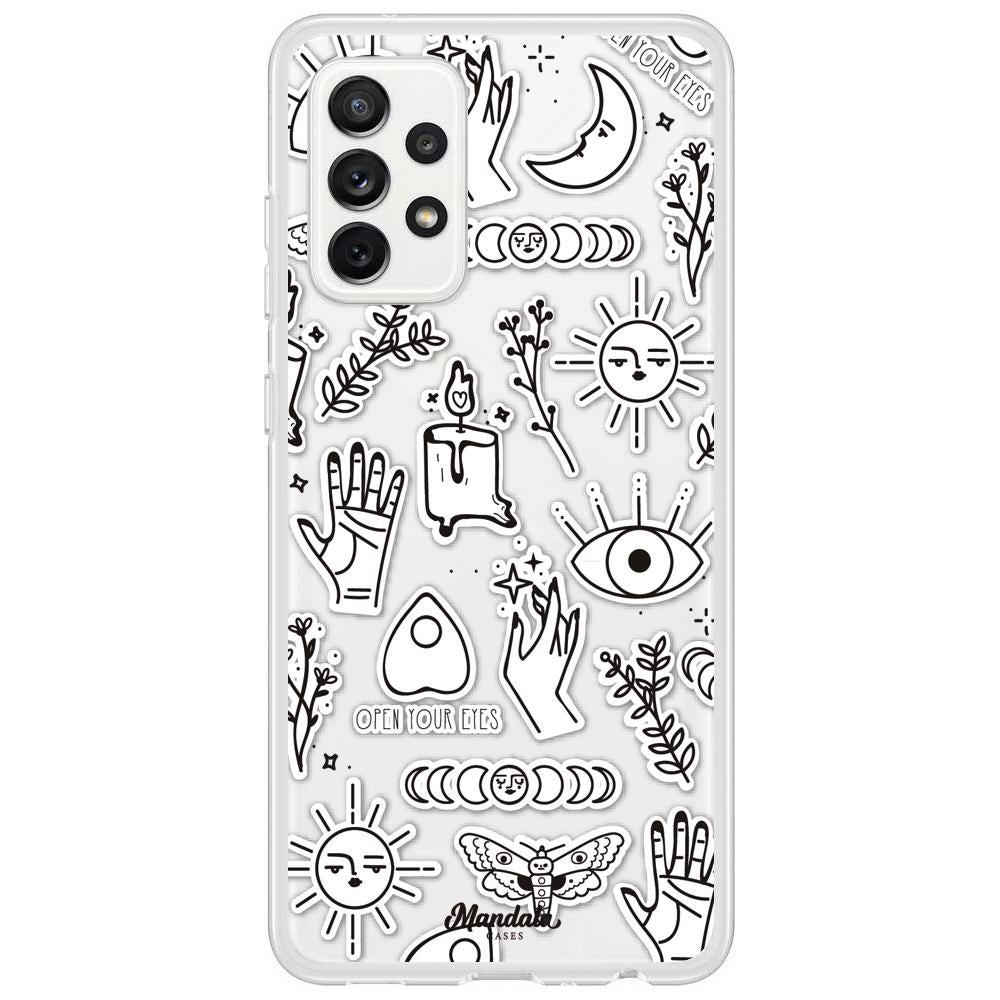 Case para Samsung A72 4G Funda de Magia Blanca  - Mandala Cases