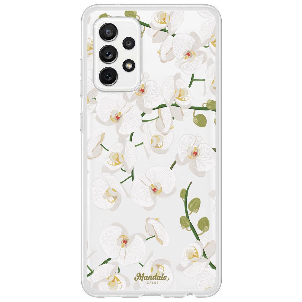 Case para Samsung A72 4G Funda Orquídeas  - Mandala Cases