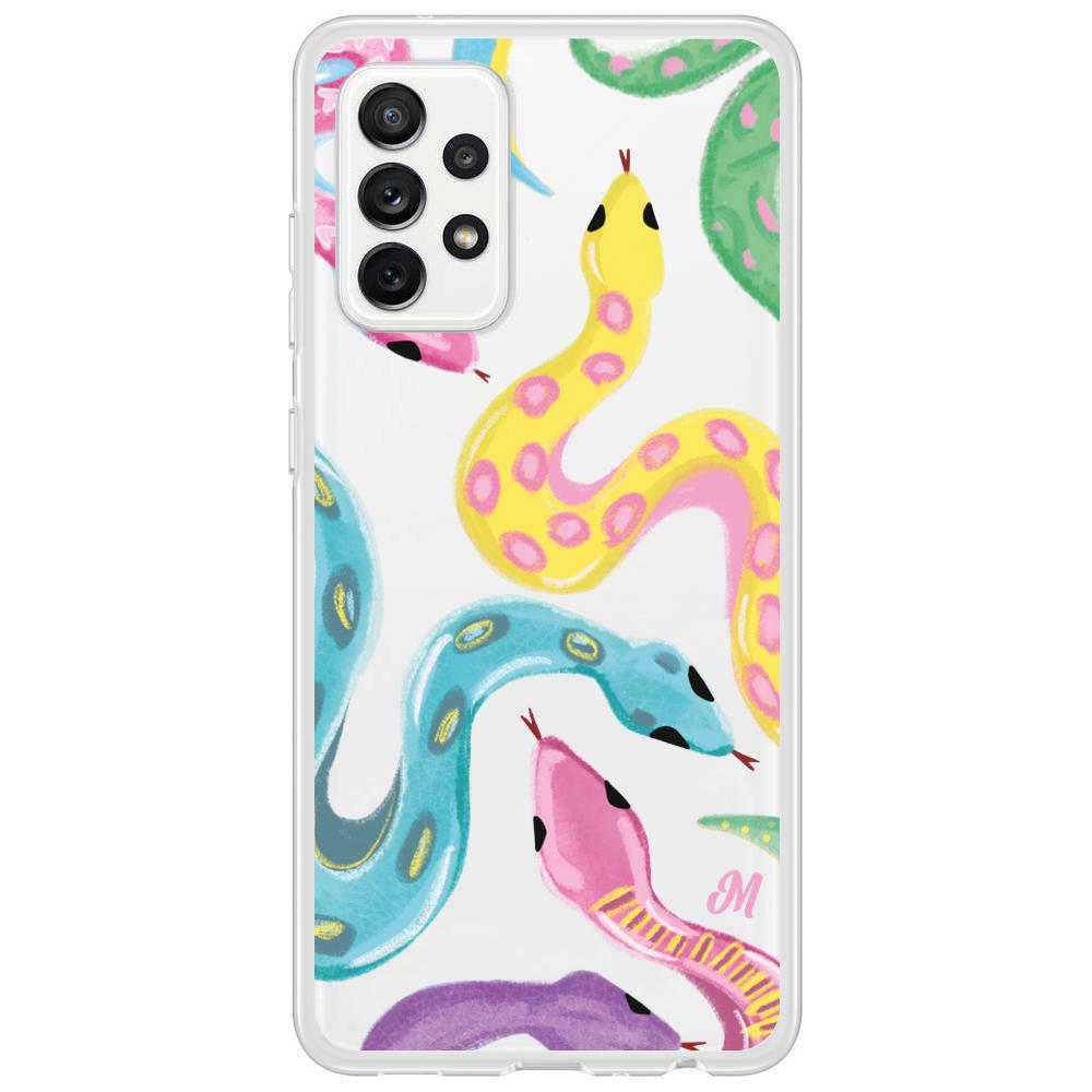 Case para Samsung A72 4G Serpientes coloridas - Mandala Cases
