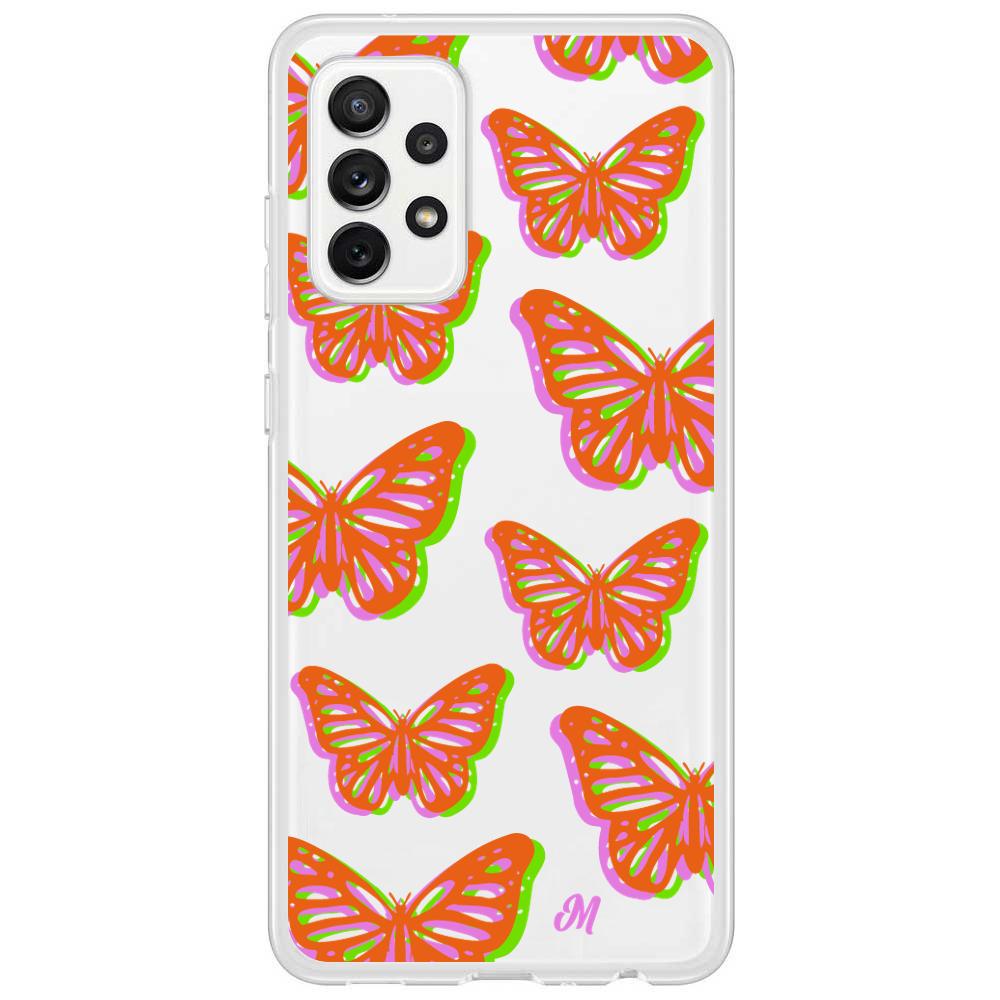 Case para Samsung A72 4G Mariposas rojas aesthetic - Mandala Cases