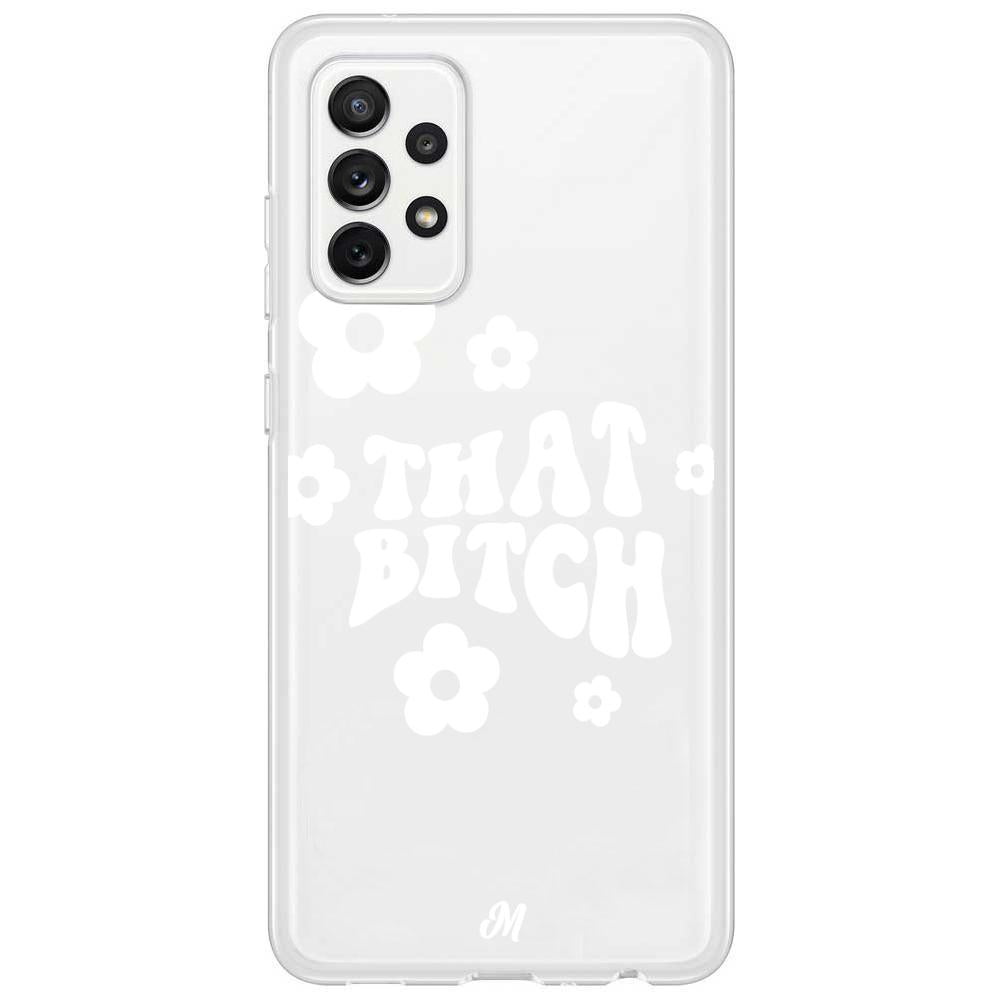Case para Samsung A72 4G That bitch blanco - Mandala Cases