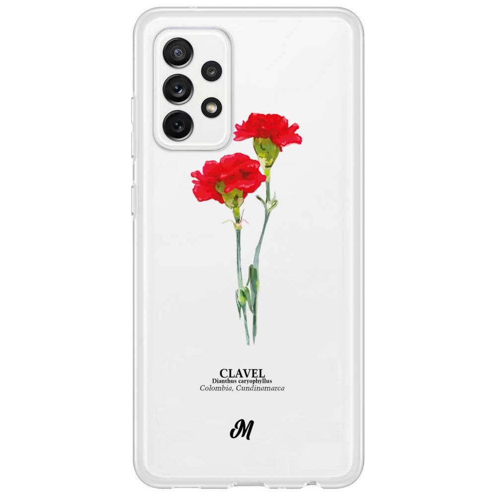 Case para Samsung A72 4G Claveles Rojos - Mandala Cases