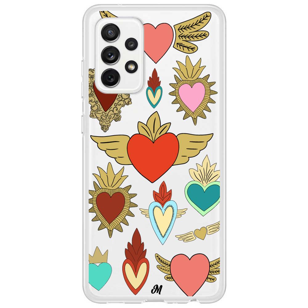 Case para Samsung A72 4G corazon angel - Mandala Cases