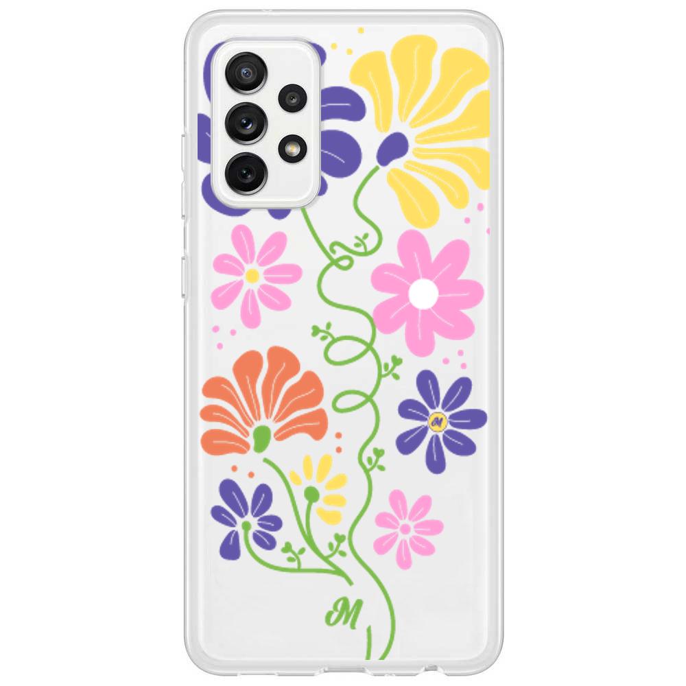 Case para Samsung A72 4G Flores abstractas - Mandala Cases