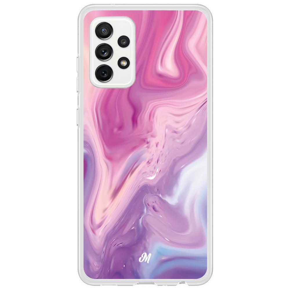 Cases para Samsung A72 4G Marmol liquido pink - Mandala Cases