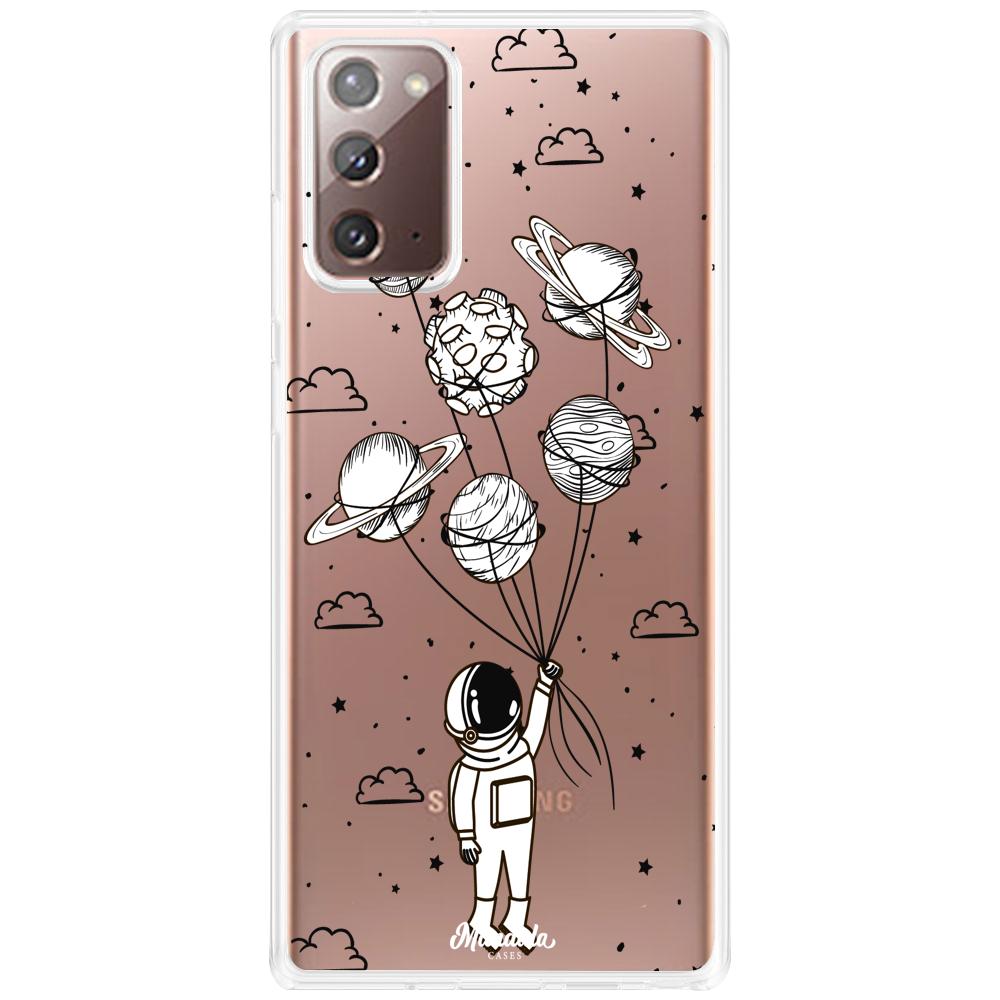 Case para Samsung Note 20 Funda Astronauta con Planetas  - Mandala Cases