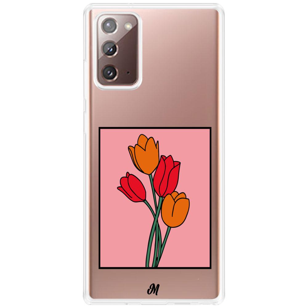 Case para Samsung Note 20 Tulipanes de amor - Mandala Cases