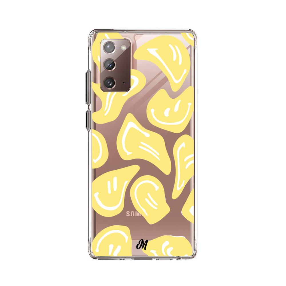 Case para Samsung Note 20 Happy Face Amarillo-  - Mandala Cases