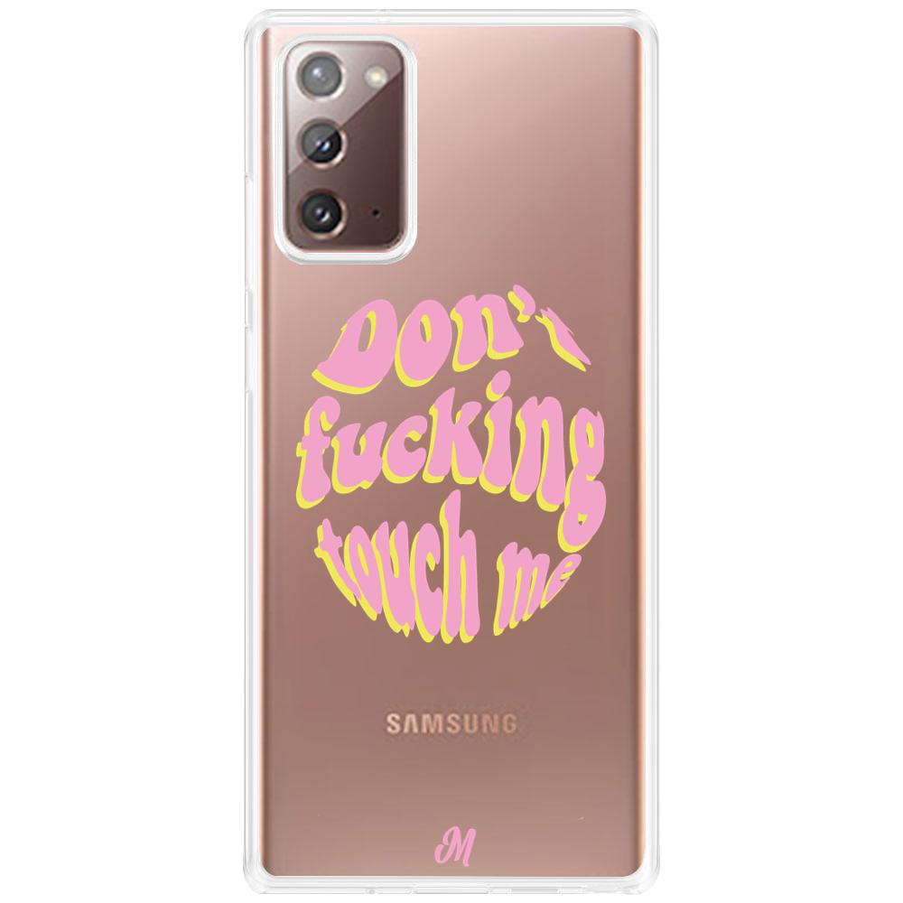 Case para Samsung Note 20 Don't fucking touch me rosa - Mandala Cases