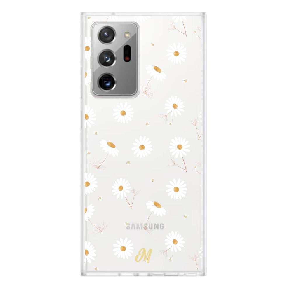 Case para Samsung Note 20 ULTRA Funda Flores Blancas Delicadas  - Mandala Cases