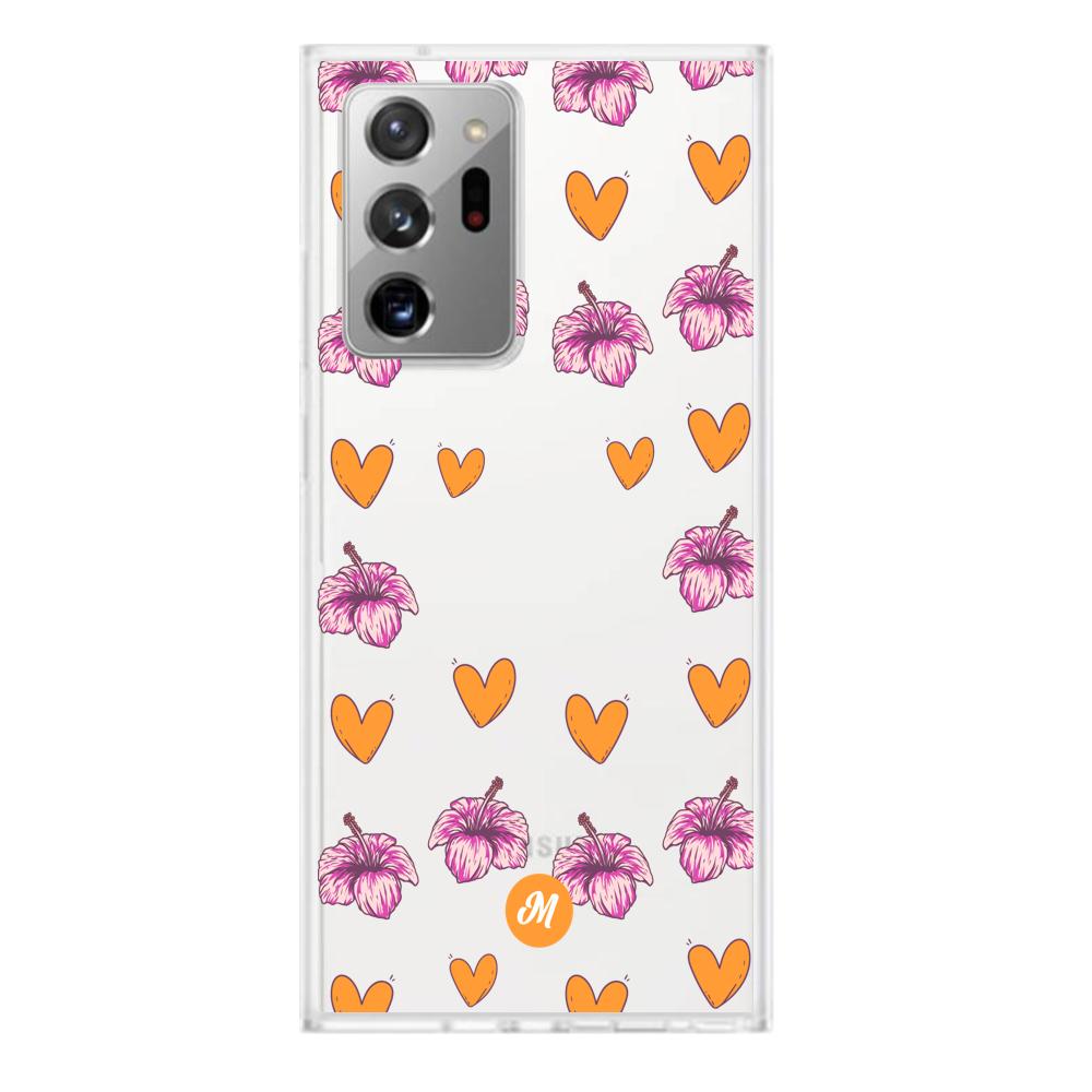 Cases para Samsung Note 20 ULTRA Amor naranja - Mandala Cases
