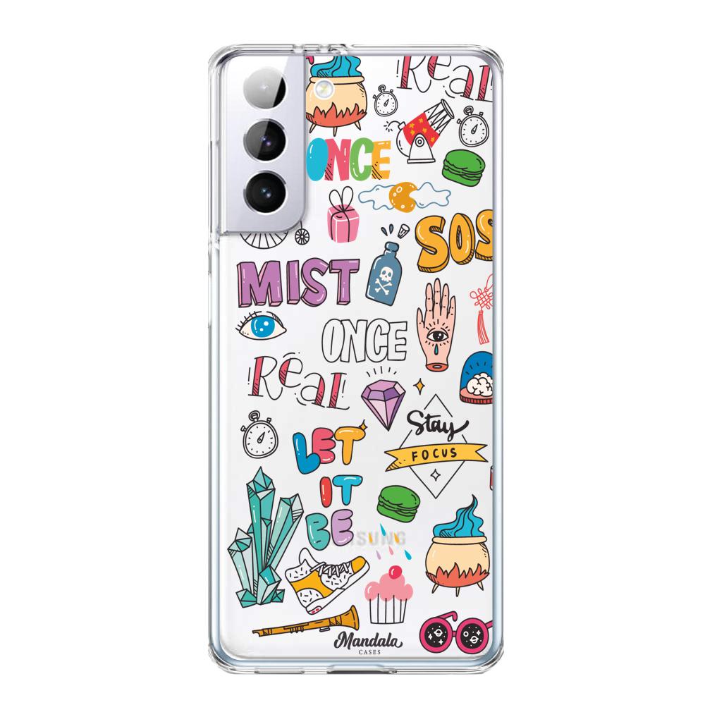 Case para Samsung S21 Plus Funda Mist Stickers  - Mandala Cases