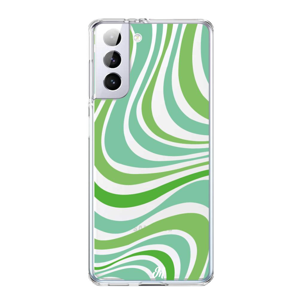 Case para Samsung S21 Plus Groovy verde - Mandala Cases