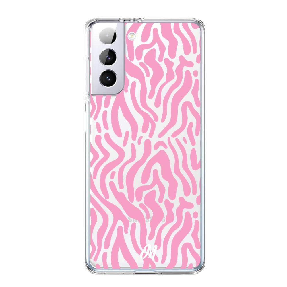 Case para Samsung S21 Plus Líneas Rosadas - Mandala Cases