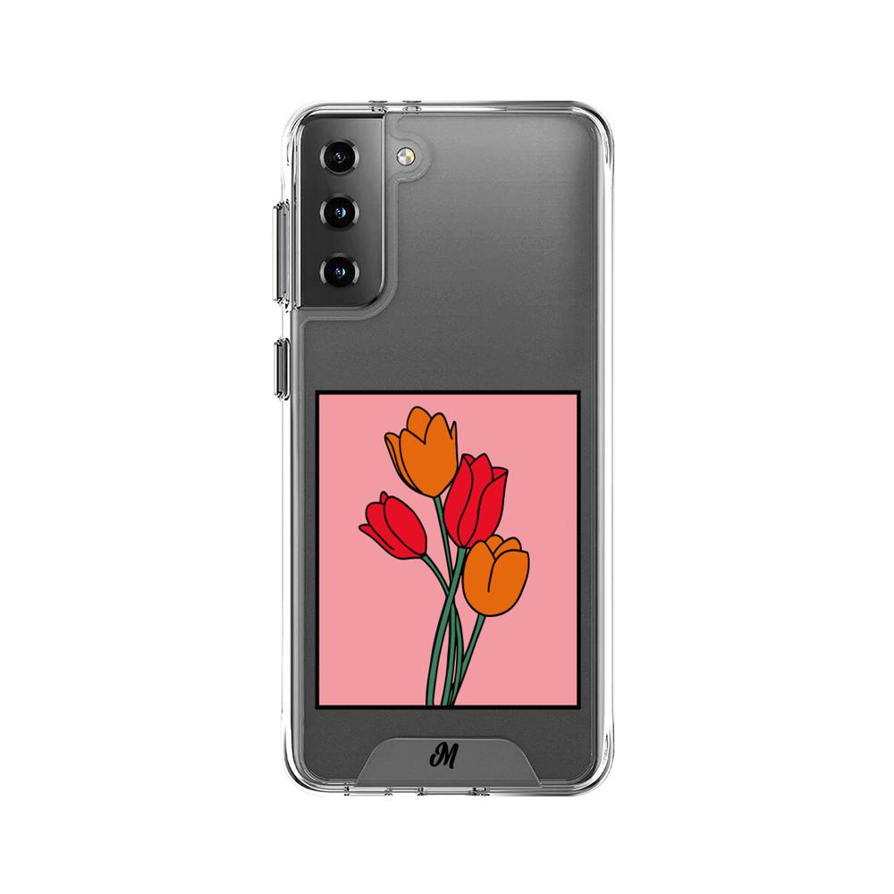 Case para Samsung S21 Plus Tulipanes de amor - Mandala Cases