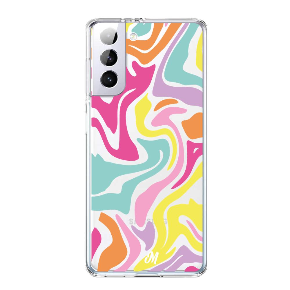 Case para Samsung S21 Plus Color lines - Mandala Cases