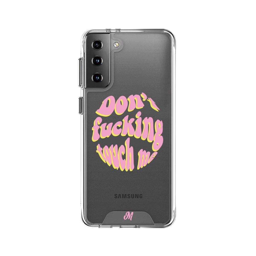 Case para Samsung S21 Plus Don't fucking touch me rosa - Mandala Cases