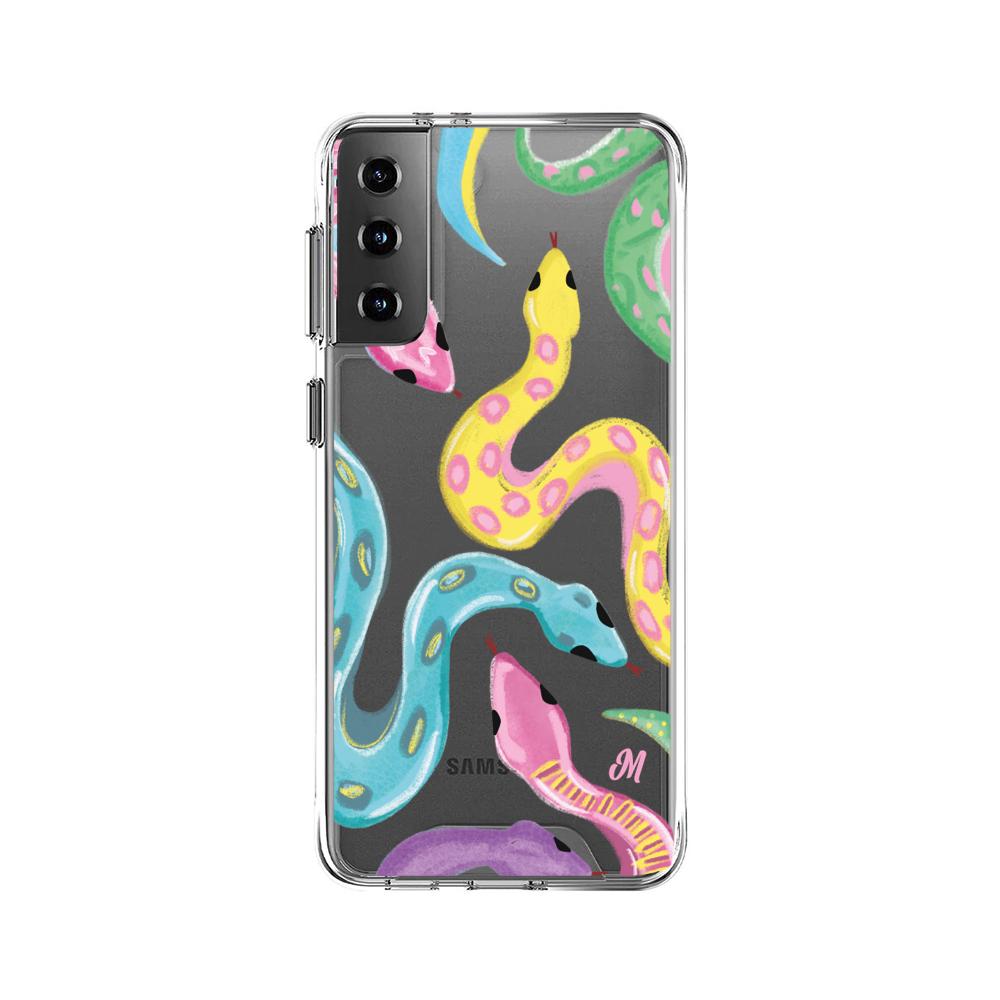 Case para Samsung S21 Plus Serpientes coloridas - Mandala Cases