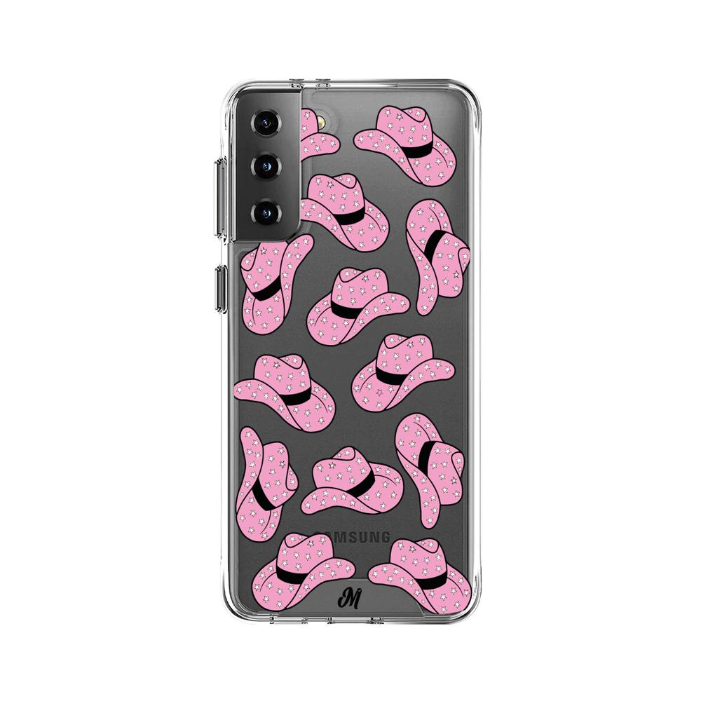 Case para Samsung S21 Plus sombrero vaquera rosado - Mandala Cases