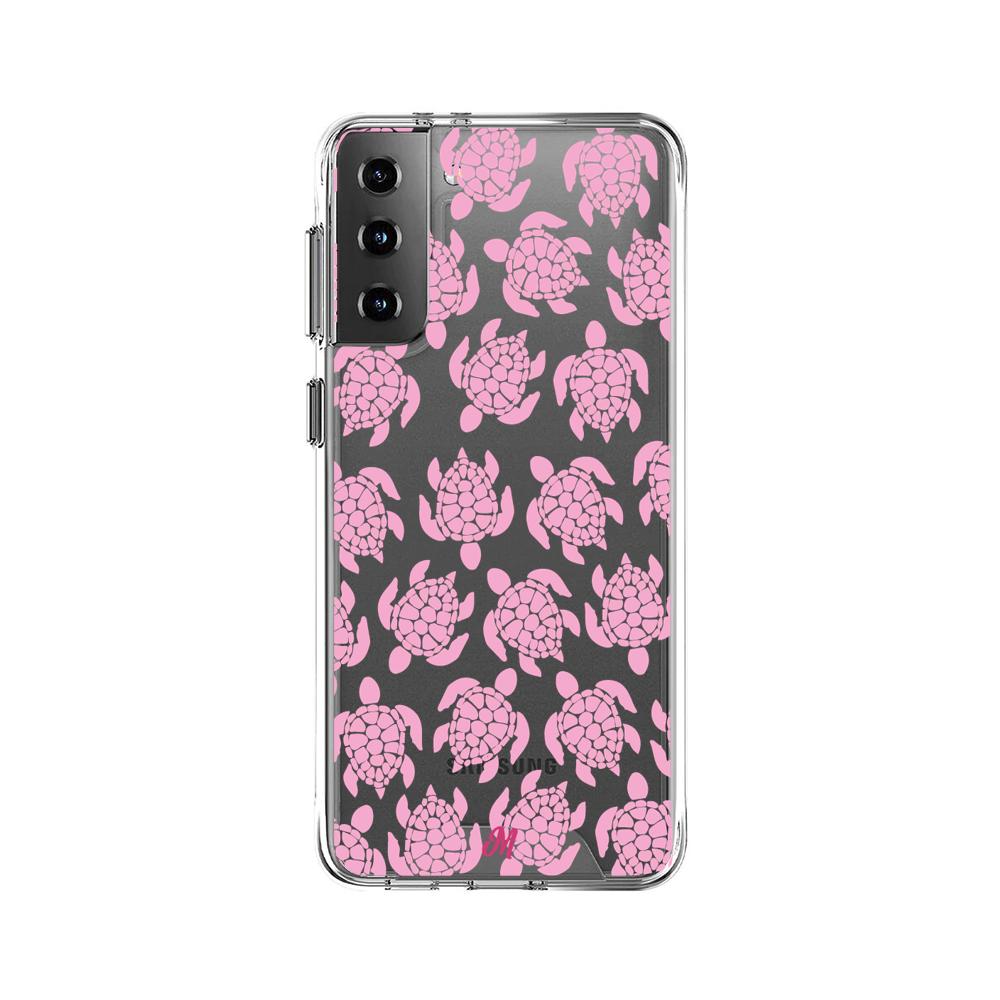 Case para Samsung S21 Plus Tortugas rosa - Mandala Cases
