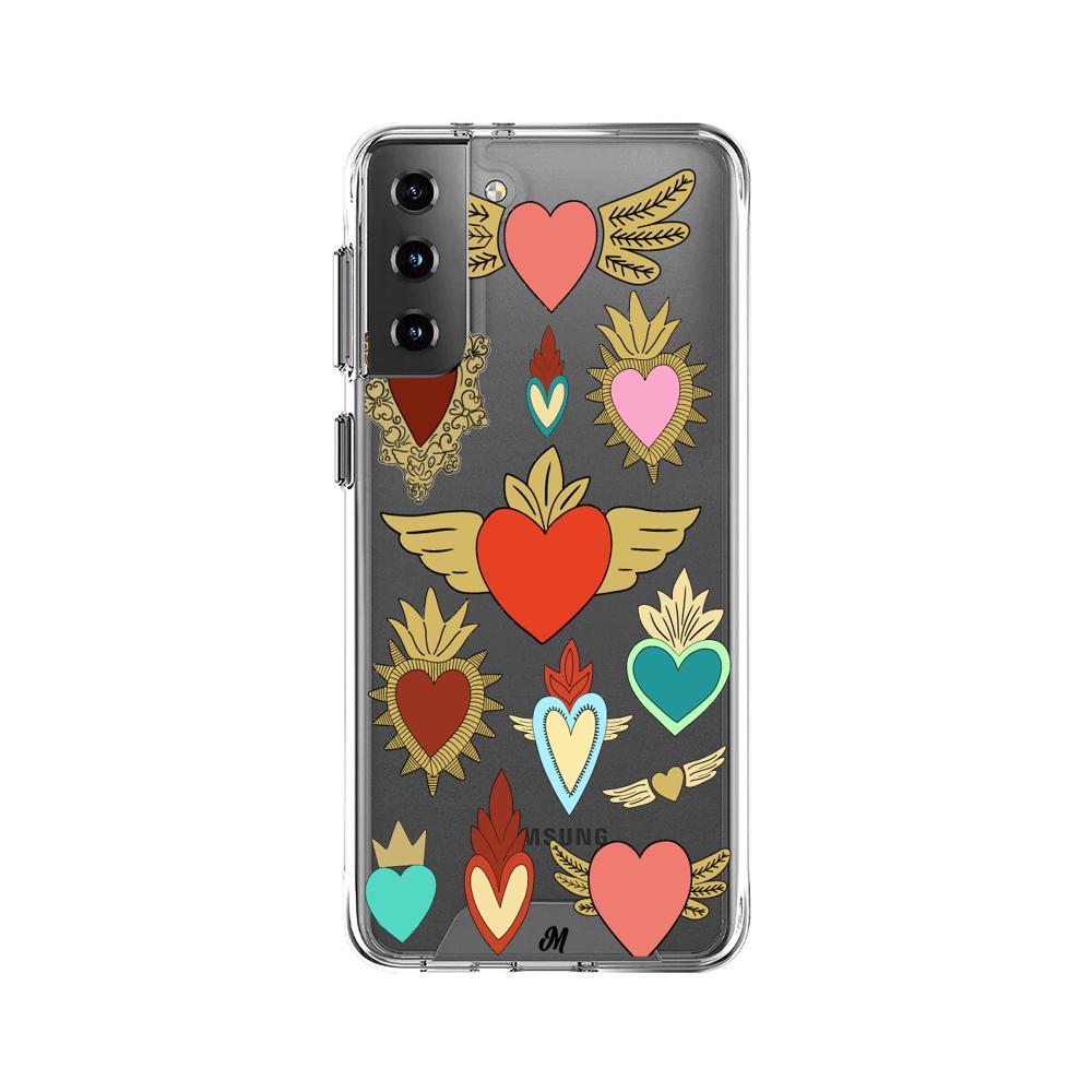 Case para Samsung S21 Plus corazon angel - Mandala Cases