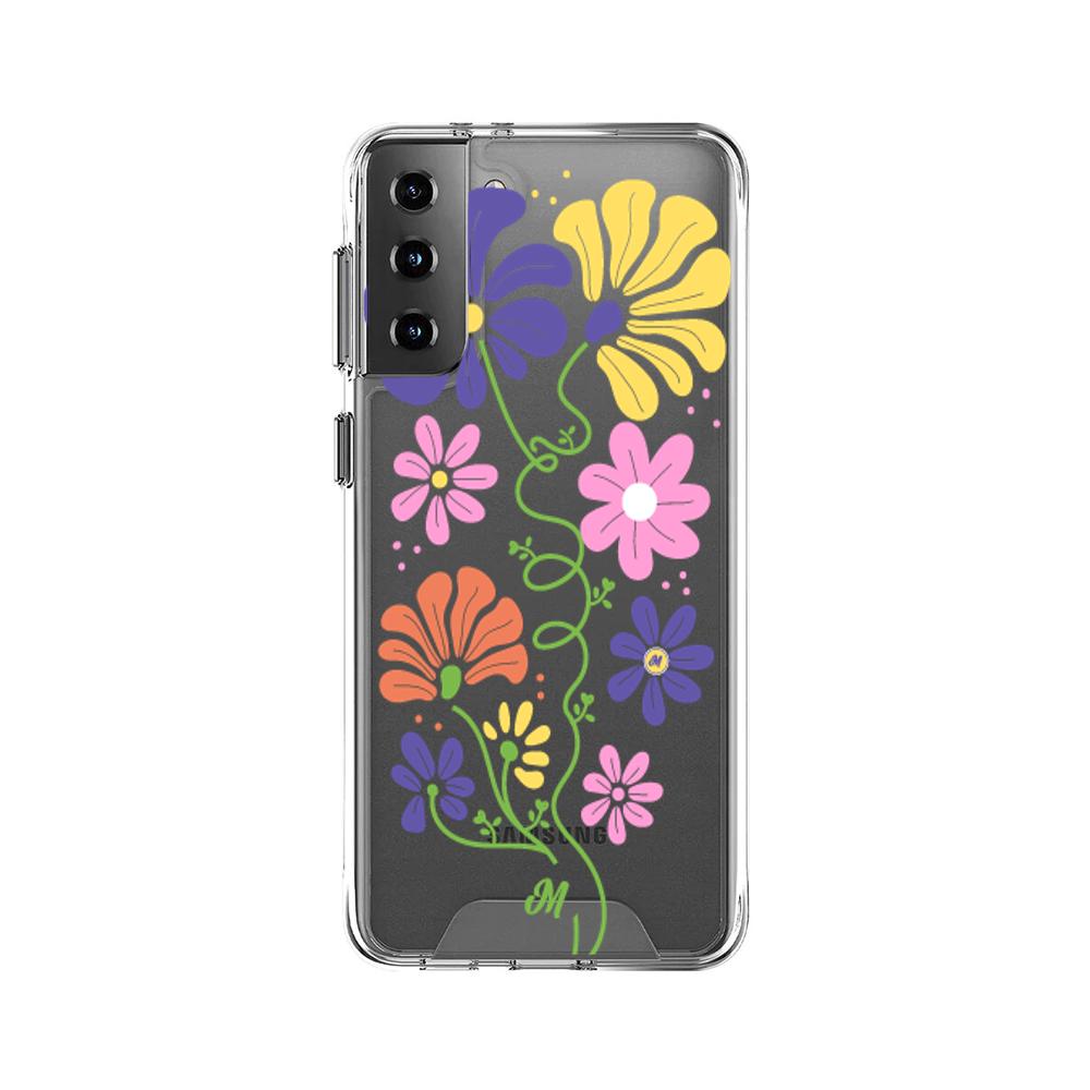 Case para Samsung S21 Plus Flores abstractas - Mandala Cases