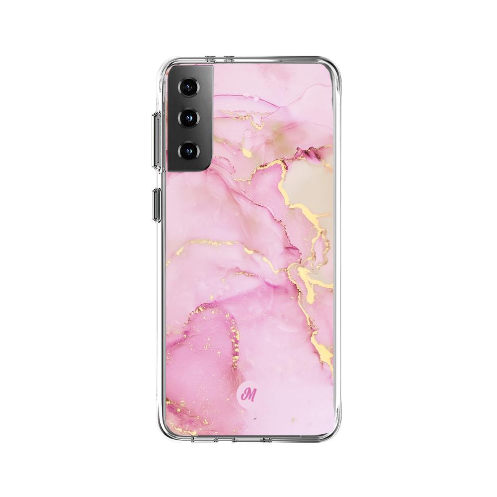 Cases para Samsung S21 Plus Pink marble - Mandala Cases